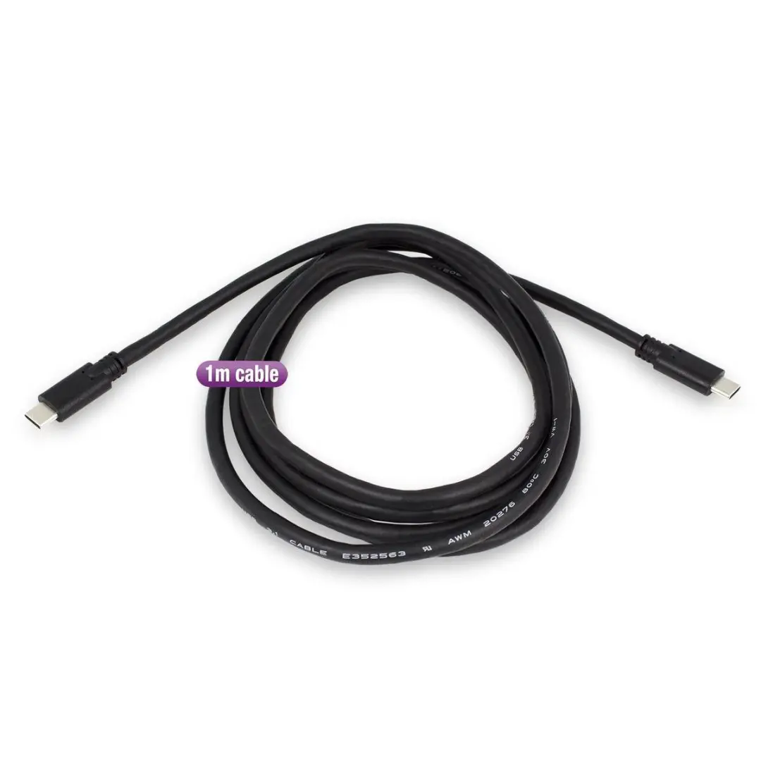Ewent EW9648 USB-C Kabel 1m - USB 3.2 Gen 2 - Zwart