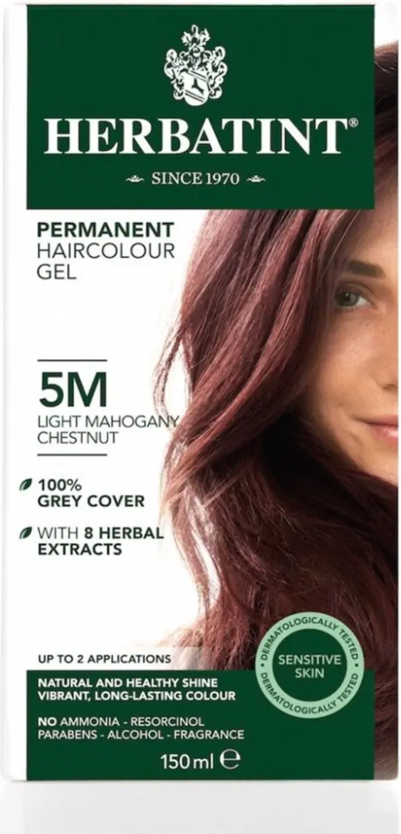 Herbatint Haarverf Licht Mahogany Kastanje 150ml