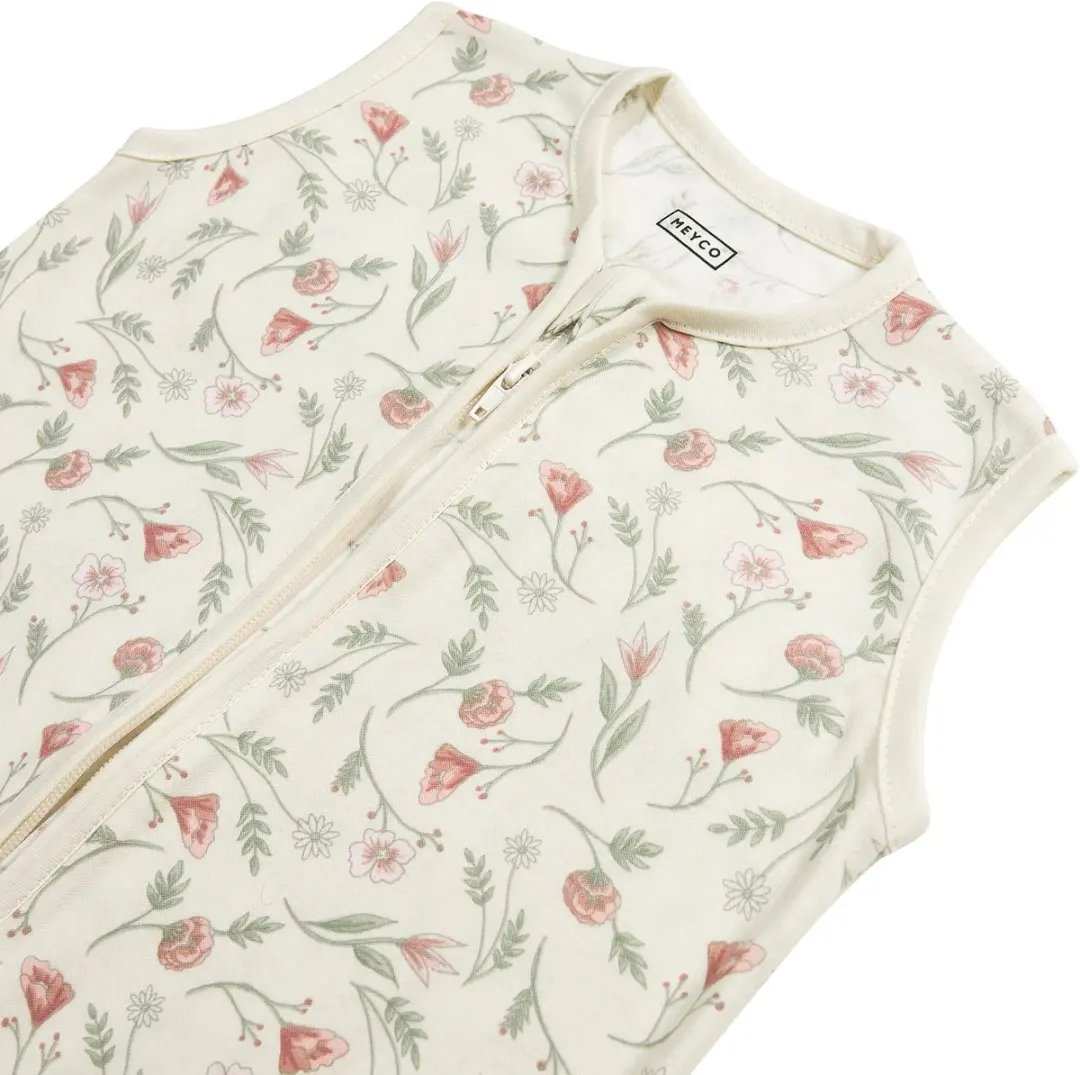 Meyco Baby Flower Zomerslaapzak 90cm - 0.3 TOG - Multicolor