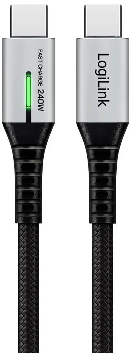 Logilink CU0444 USB-C Kabel 2m - 4K UHD - Zwart