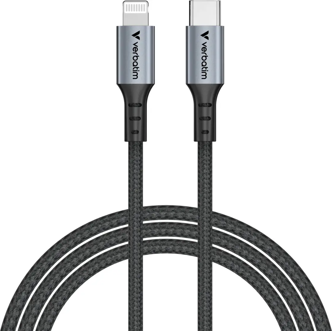 Verbatim USB-C Kabel Lightning 1,2m 60W - Zwart