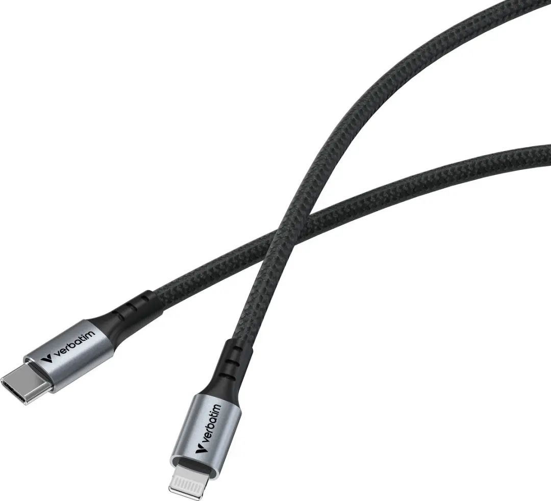 Verbatim USB-C Kabel Lightning 1,2m 60W - Zwart