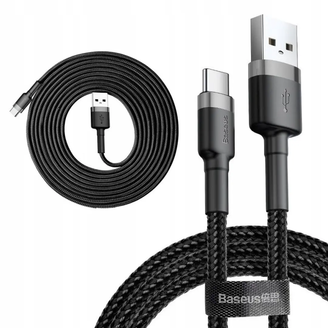 Baseus USB-C Laadkabel 300cm Nylon Gevlochten