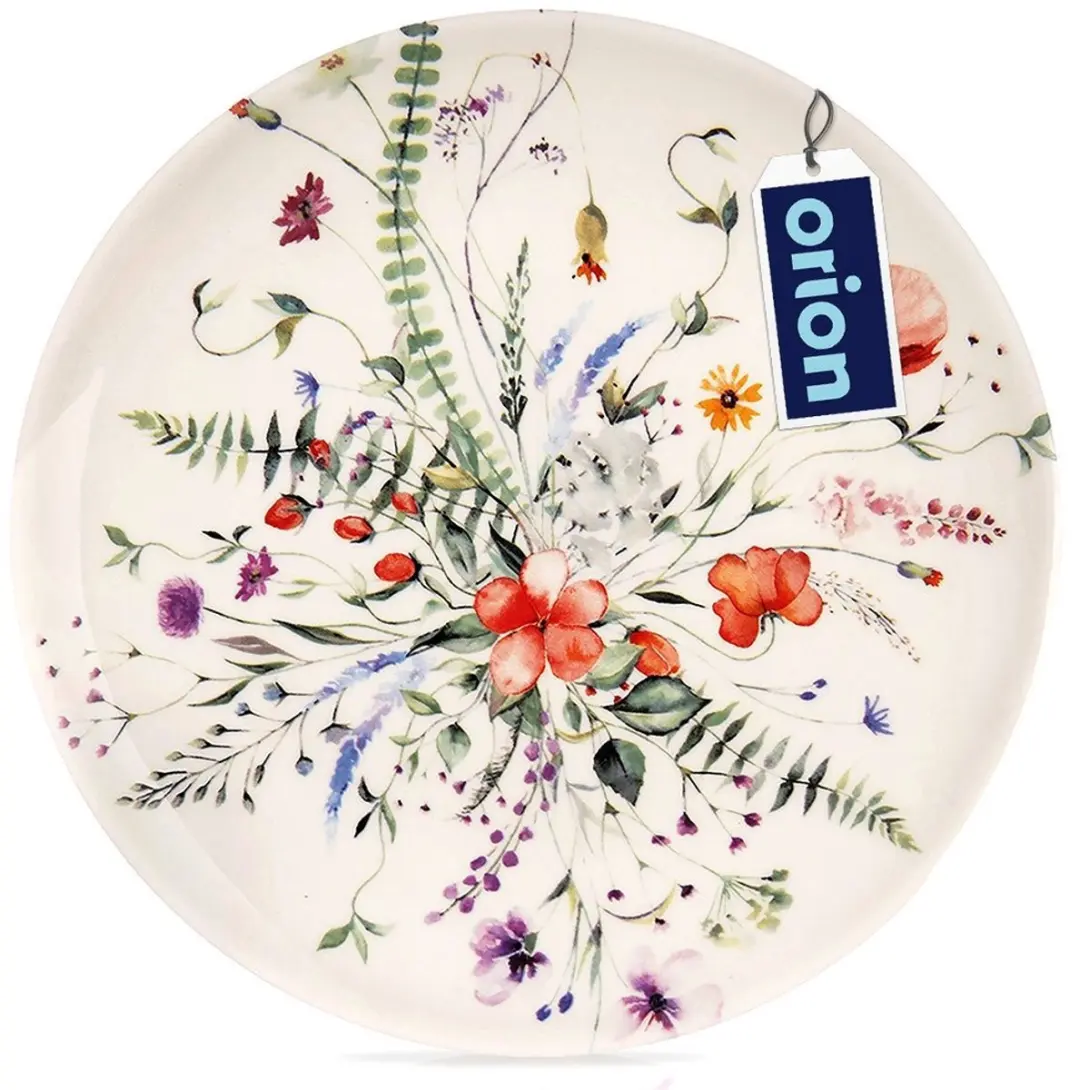 Orion Maki Serie Porseleinen Dessertbord 20,5cm - Wit/Veelkleurig