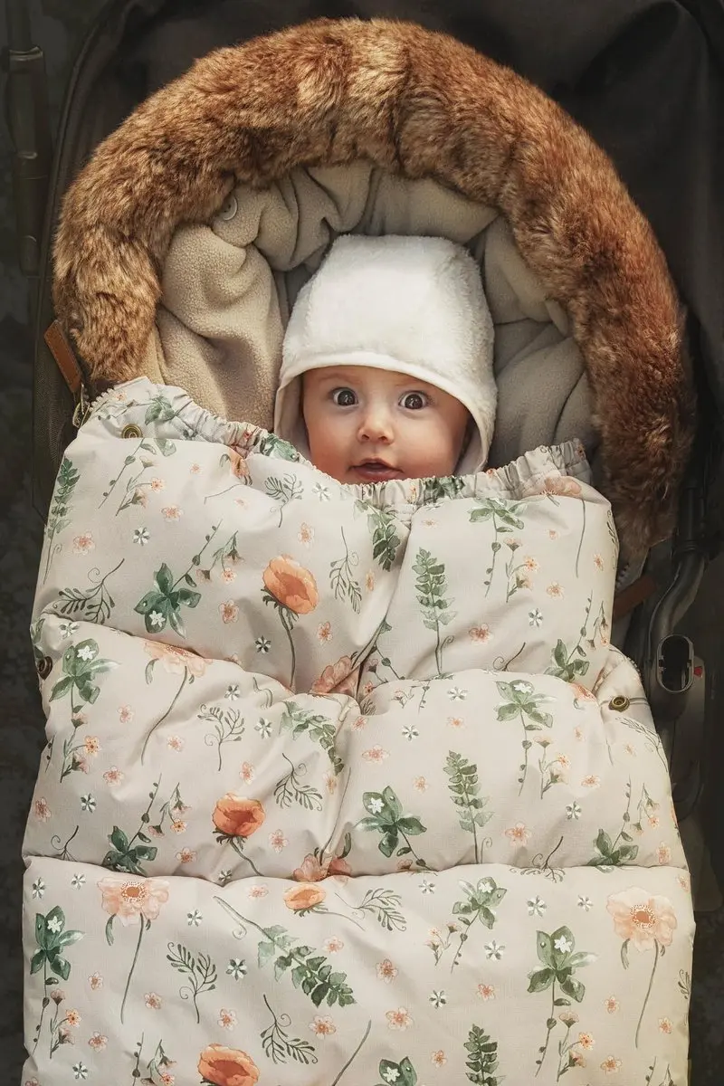 Elodie Voetenzak Meadow Blossom - Kinderwagen/Buggy - Beige/Rozes