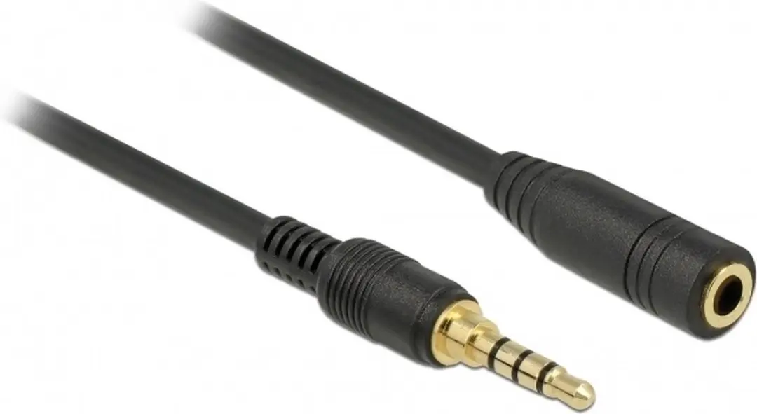 Delock 3,5mm Jack 4-polig Audio/Video Verlengkabel AWG24