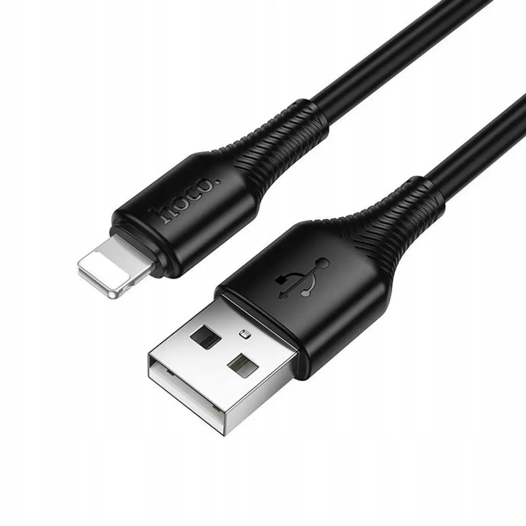 Hoco X120 USB-A naar Lightning Kabel 2.4A 1m - Zwart - afbeelding 5 van 5