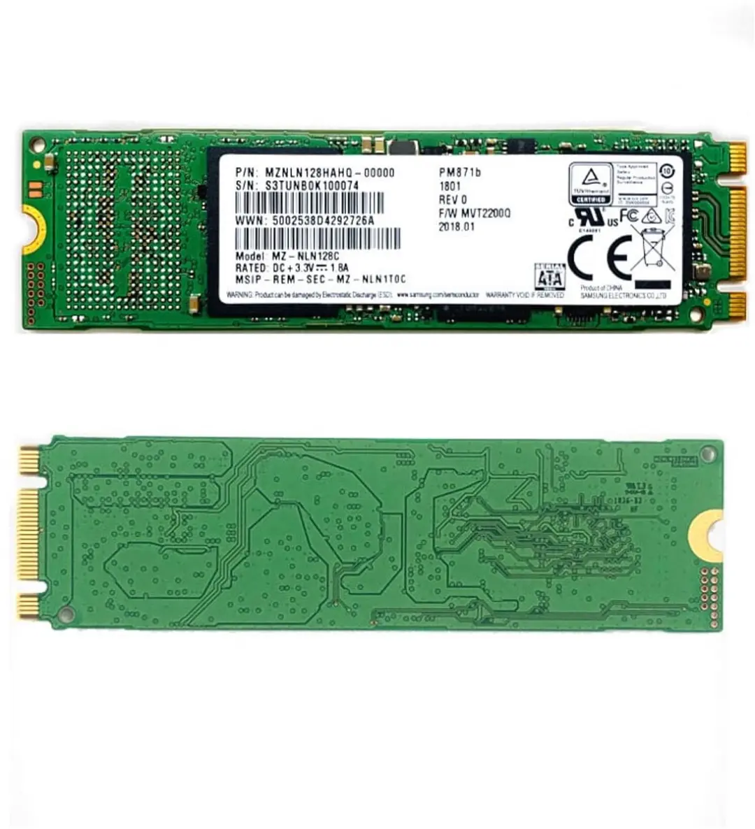 Samsung PM871b M.2 2280 128GB SSD