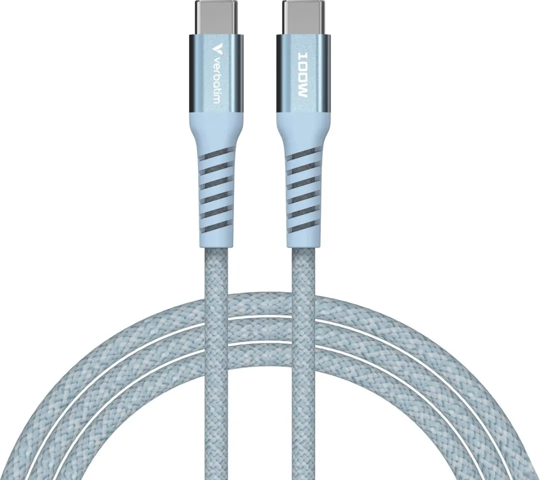 Verbatim USB-C Kabeladapter 100W PD 1.2m - Transparant