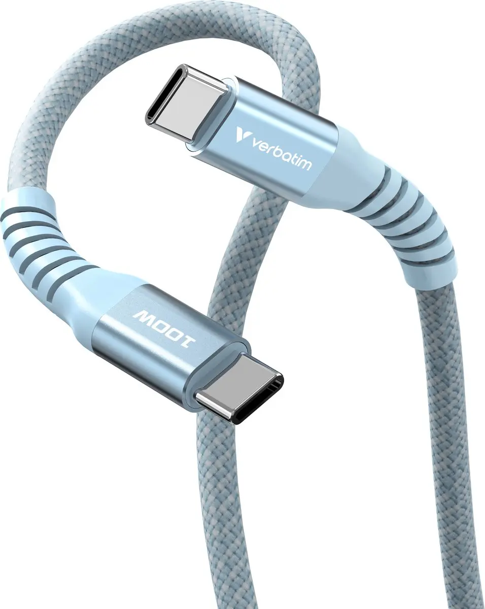 Verbatim USB-C Kabeladapter 100W PD 1.2m - Transparant