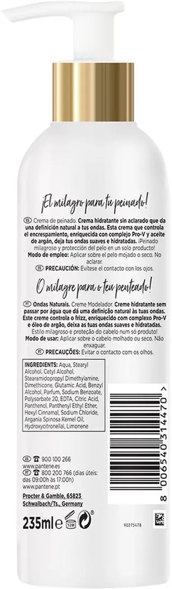 Pantene Ondas Naturales Styling Crème 235ml