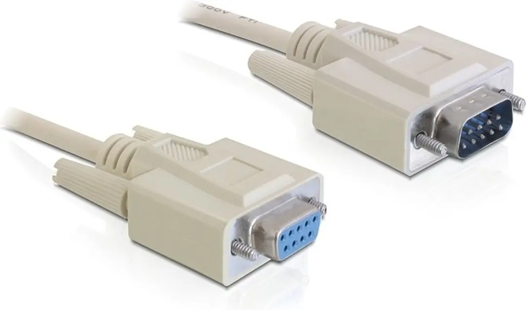 Delock RS232 Verlengkabel 9-pins 1m