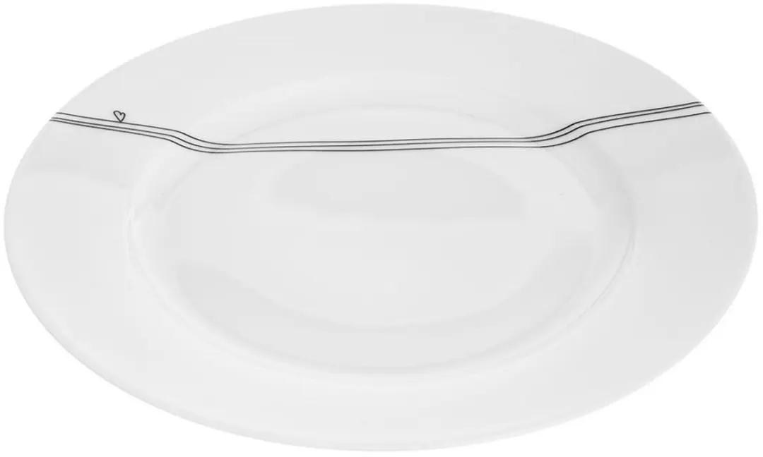 Orion Serduszka Plat Porseleinen Bord 27cm - Wit