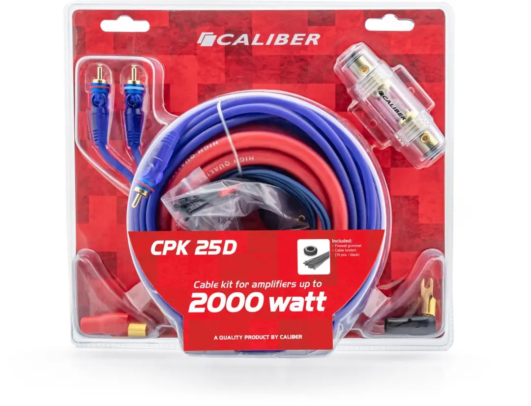Caliber CPK25D Kabelset Auto Subwoofer