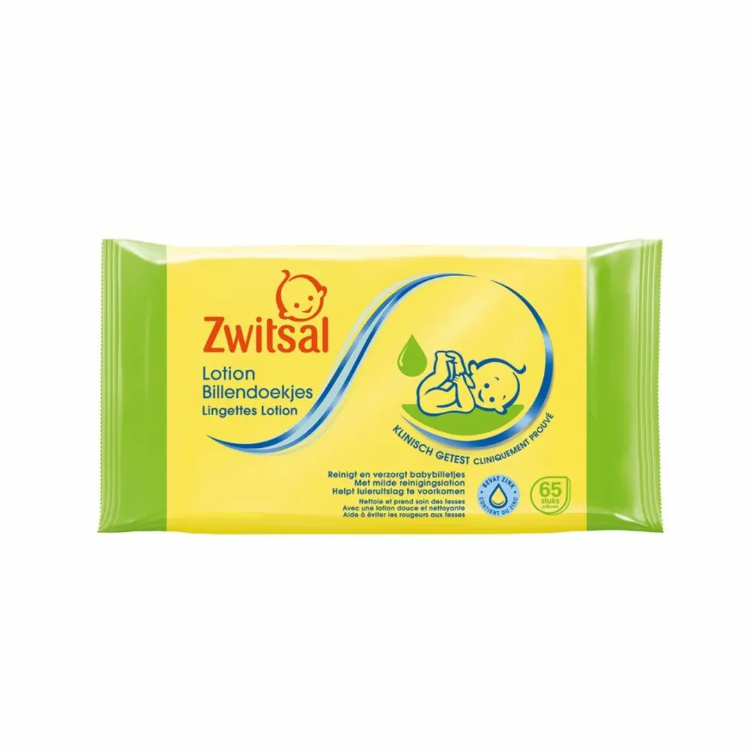 Zwitsal Billendoekjes Lotion 65 Stuks