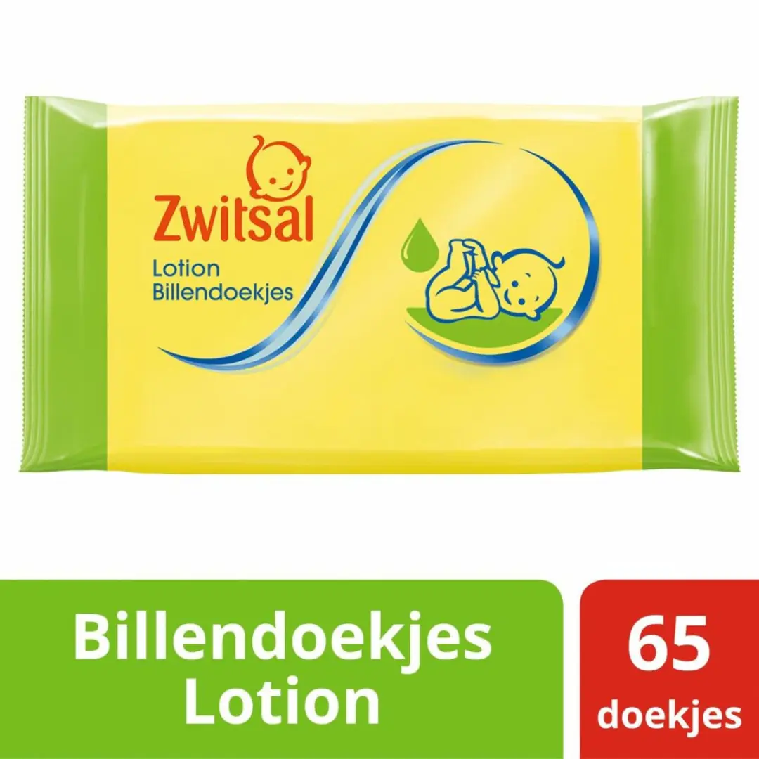 Zwitsal Billendoekjes Lotion 65 Stuks