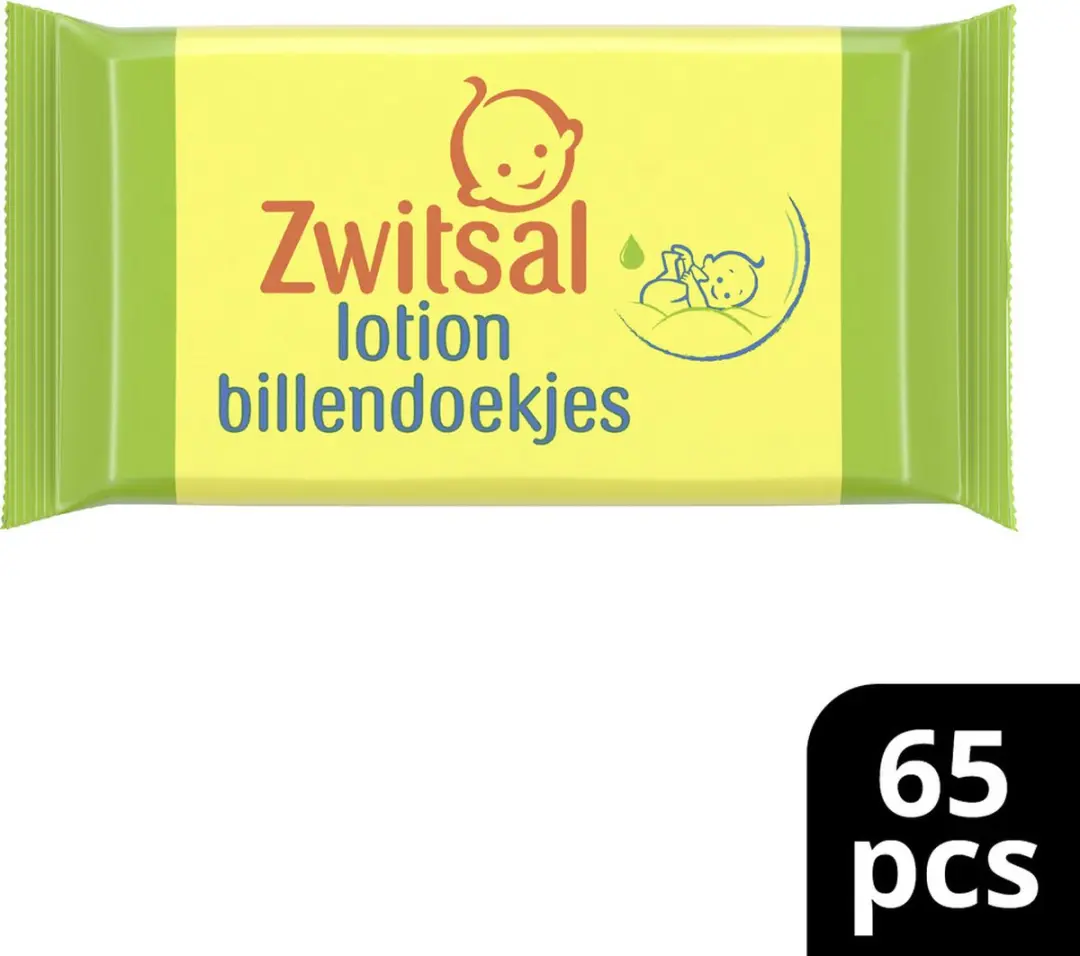 Zwitsal Billendoekjes Lotion 65 Stuks