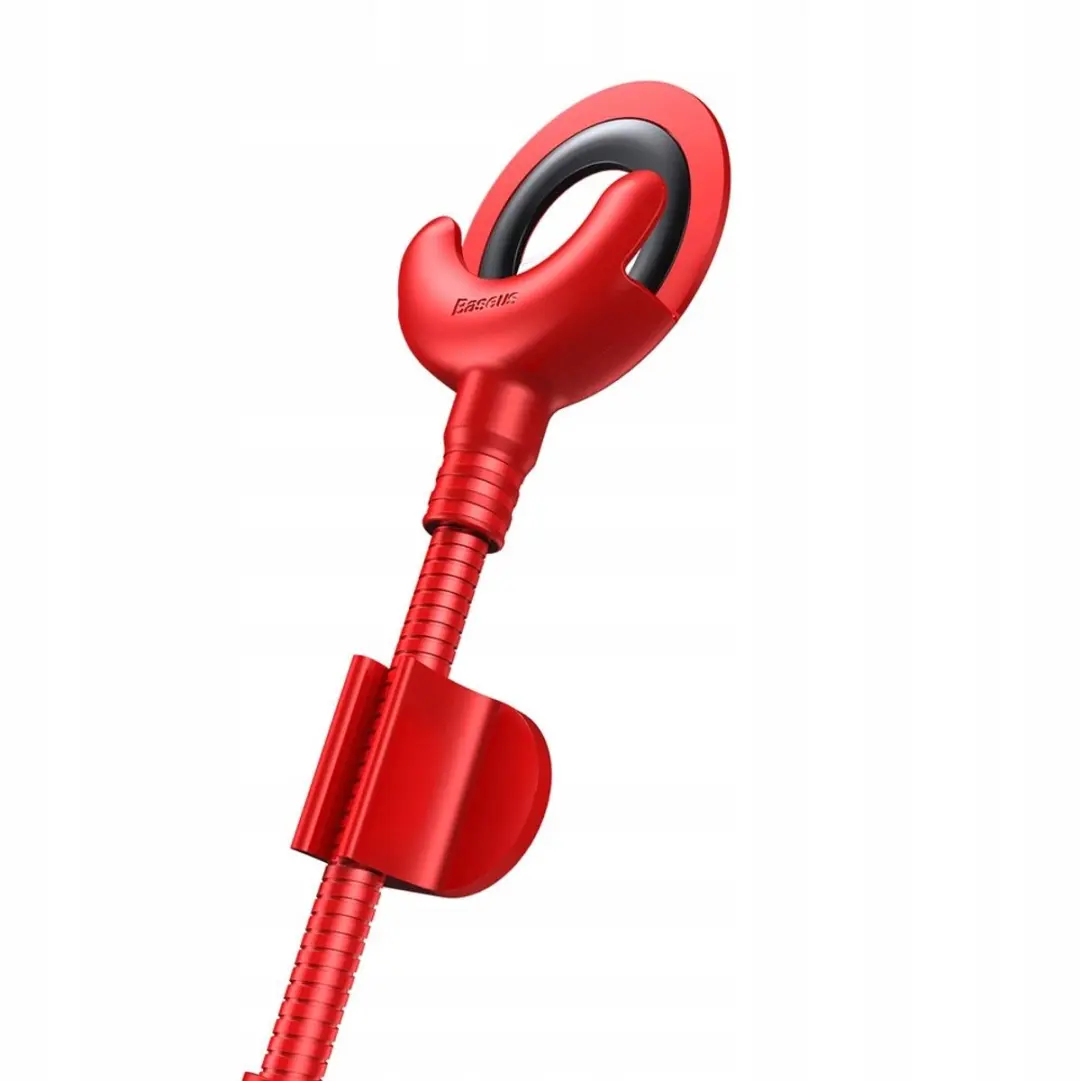 Baseus O-Type USB/Lightning Kabel 0,8m - Autohouder - Rood