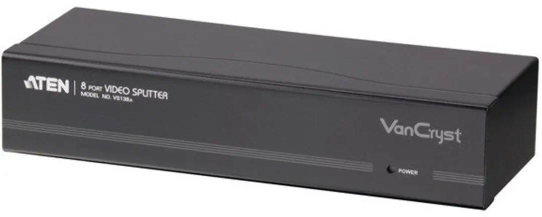 Aten VS138A VGA Video-Splitter 8-voudig - 450MHz - Zwart