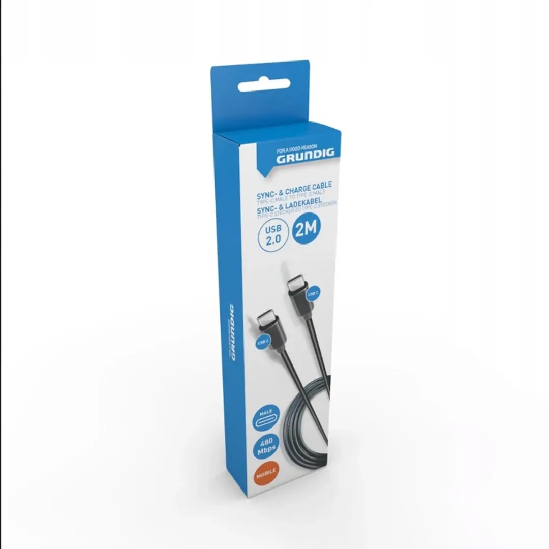 Grundig USB-C naar USB-C Kabel 2m