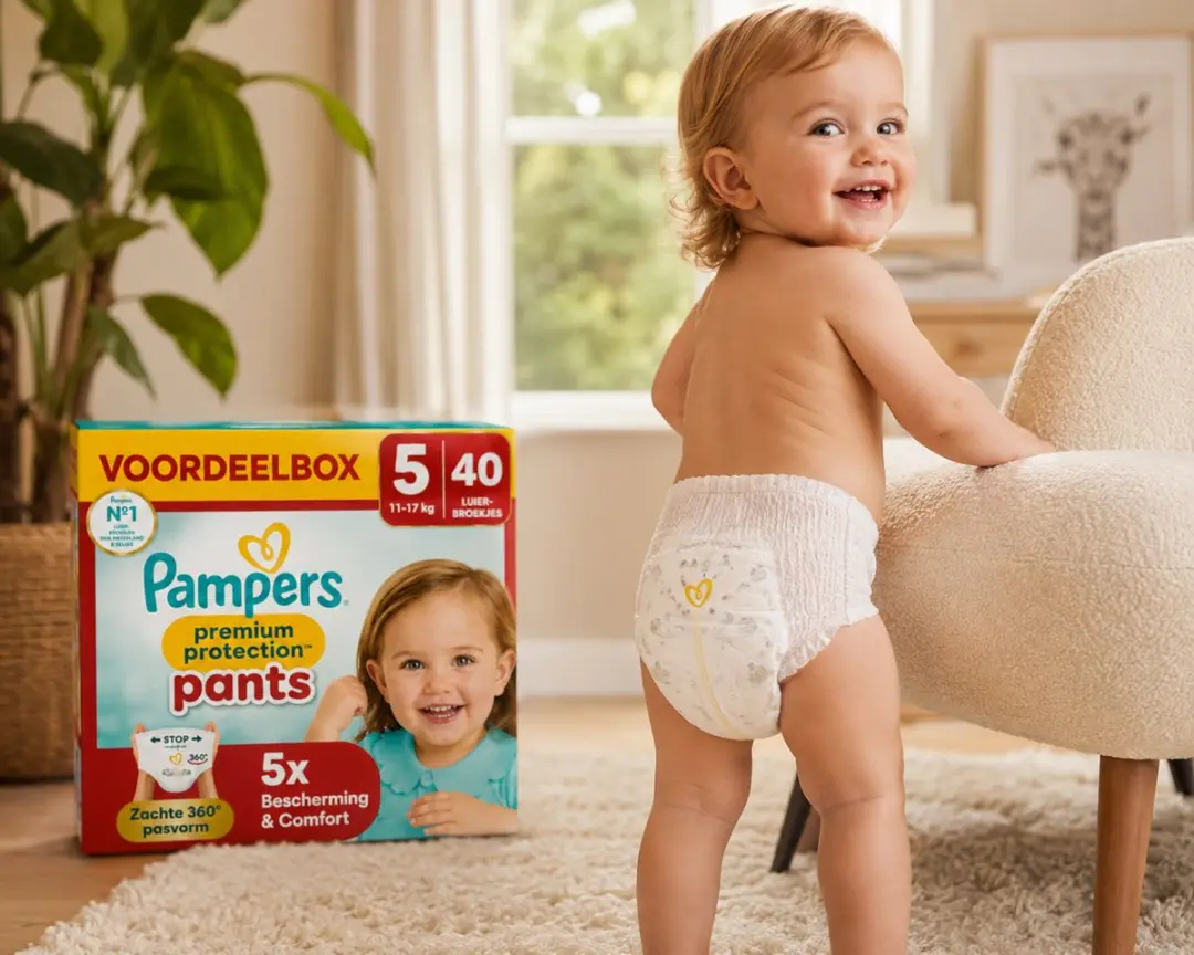 Pampers Premium Protection Luierbroekjes Maat 5 - 80 Stuks (2x40) - 11-17 kg