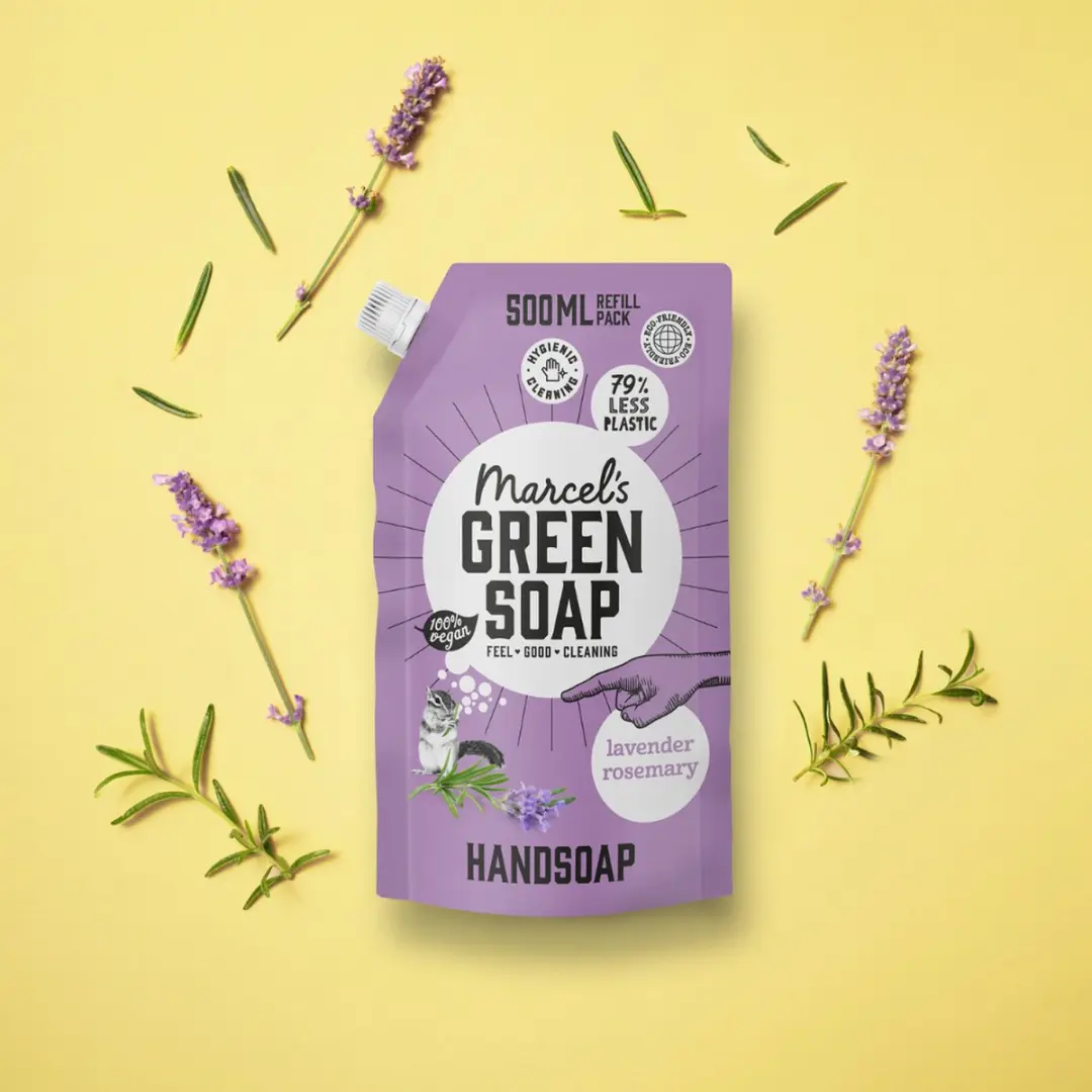 Marcel's Green Soap Navulling Lavendel Rozemarijn 500ml
