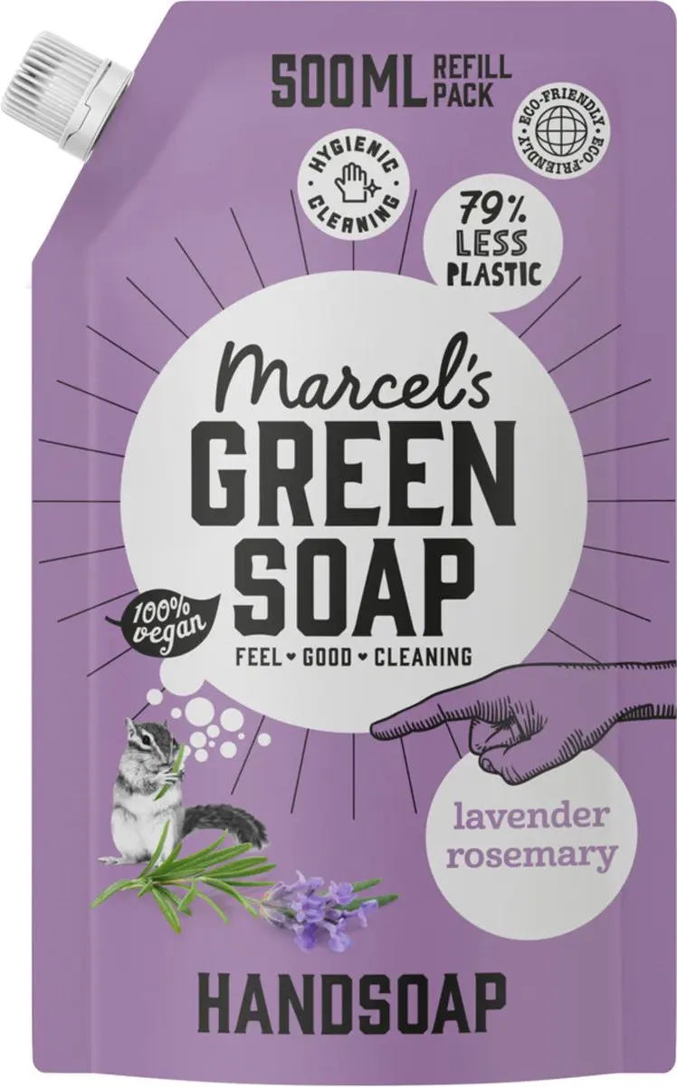 Marcel's Green Soap Navulling Lavendel Rozemarijn 500ml