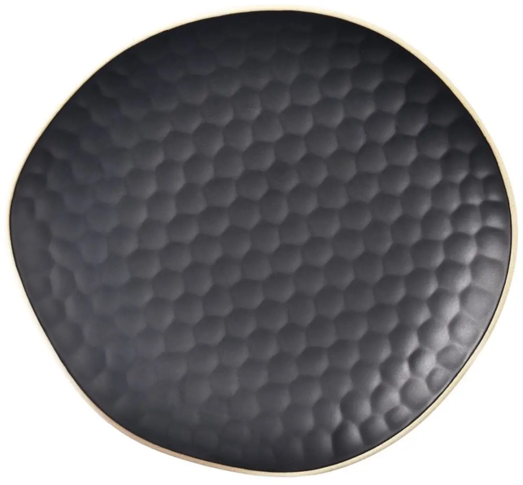 Orion Tea Time Serie Zwart Ceramisch Dessertbord 16,5x15cm