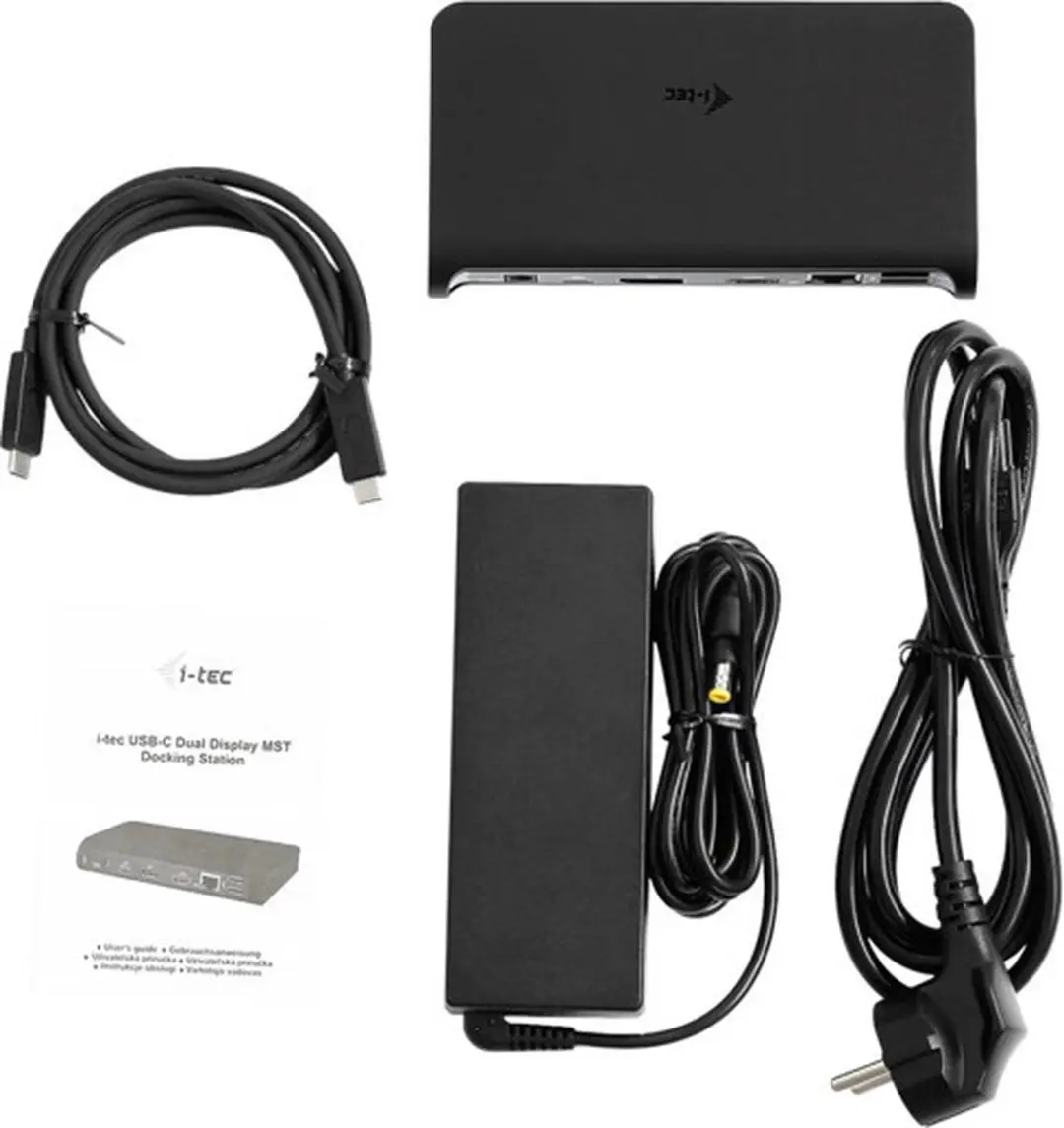 I-tec C31DUALDOCKPD Dual Display Docking Station - Zwart