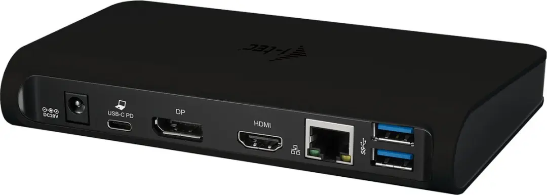 I-tec C31DUALDOCKPD Dual Display Docking Station - Zwart