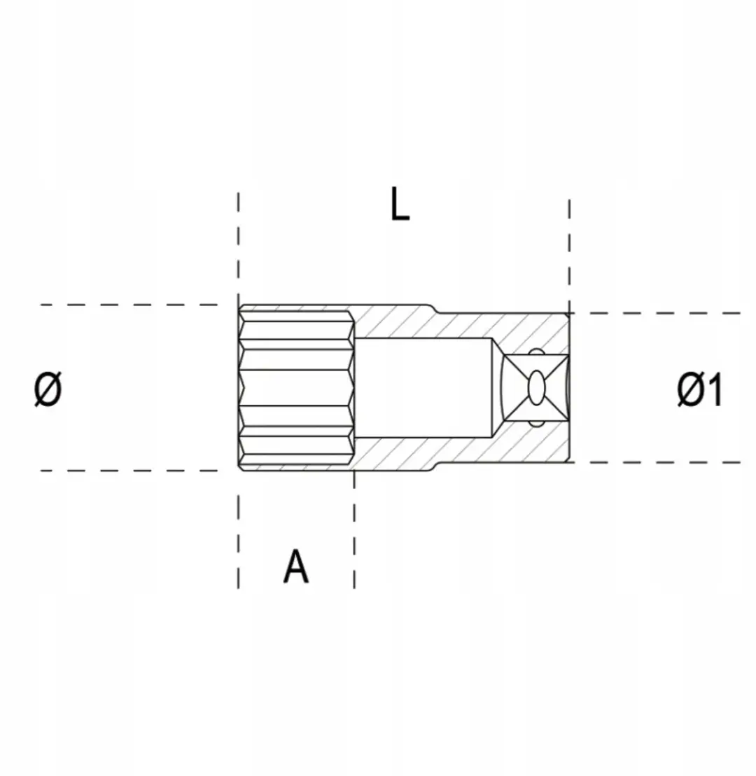 Beta 910AL/17 Zeshoekige Stekker 17mm