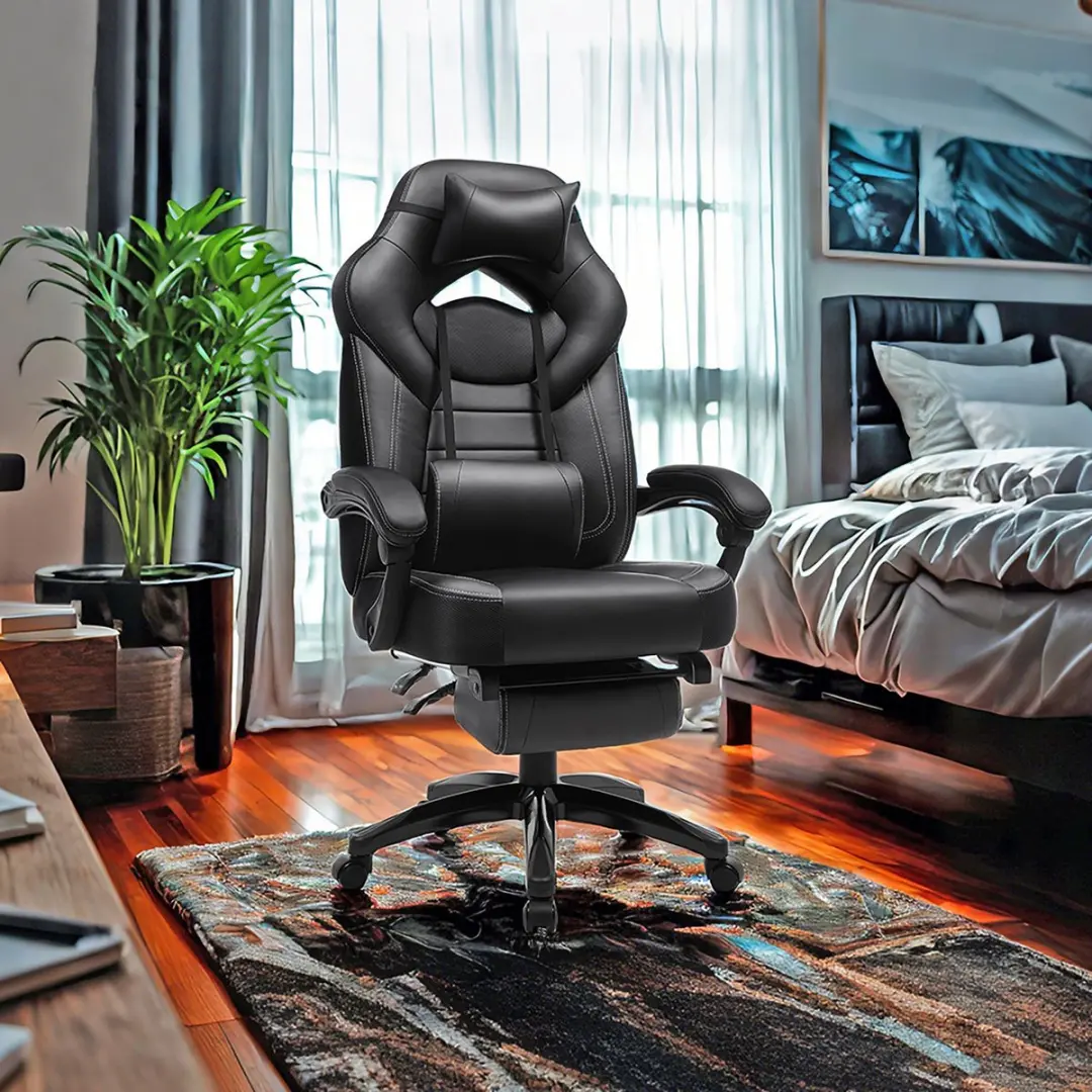 Songmics Ergonomische Gamingstoel - Zwart