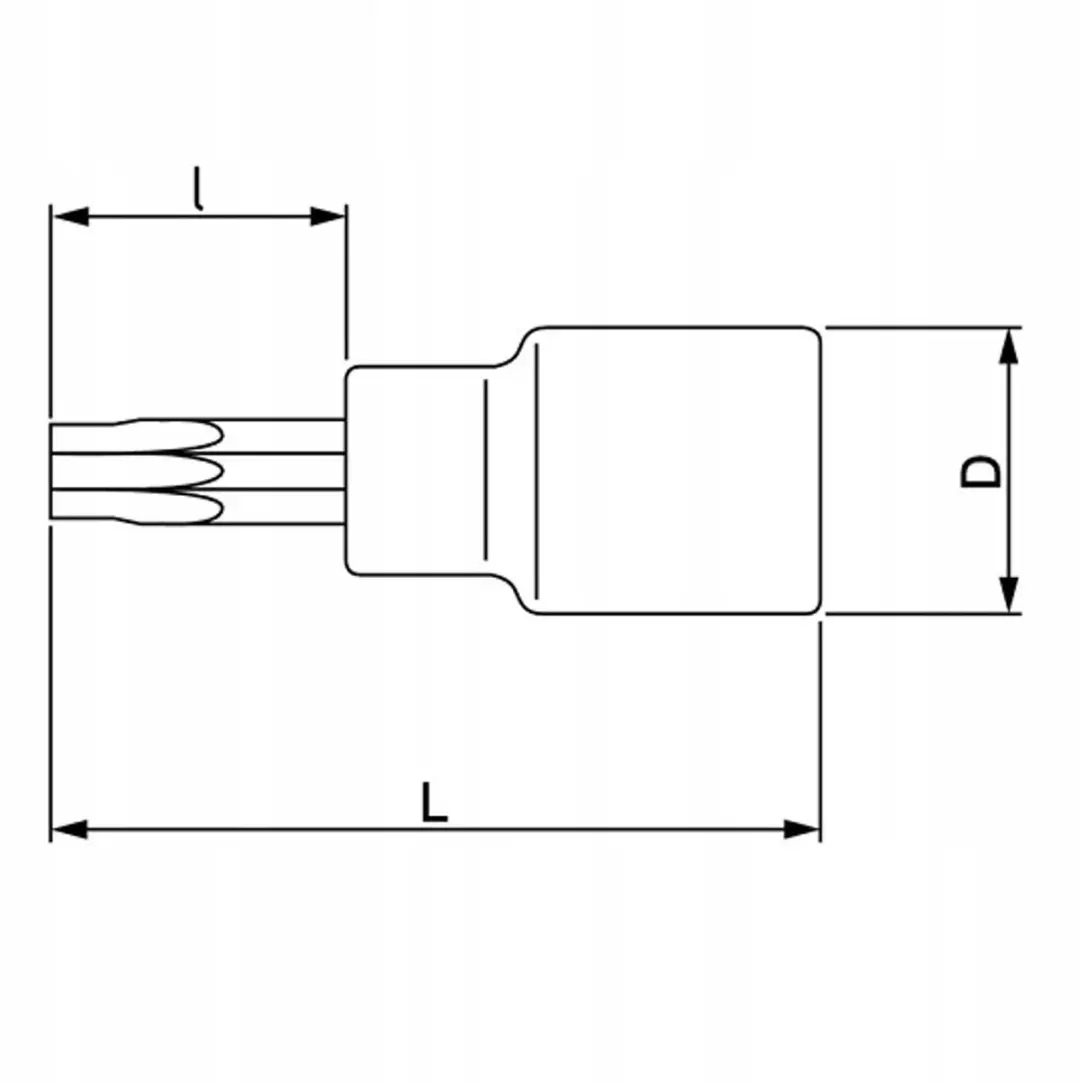 Bahco Torx T27 D-sleutel 1/2" - Professioneel