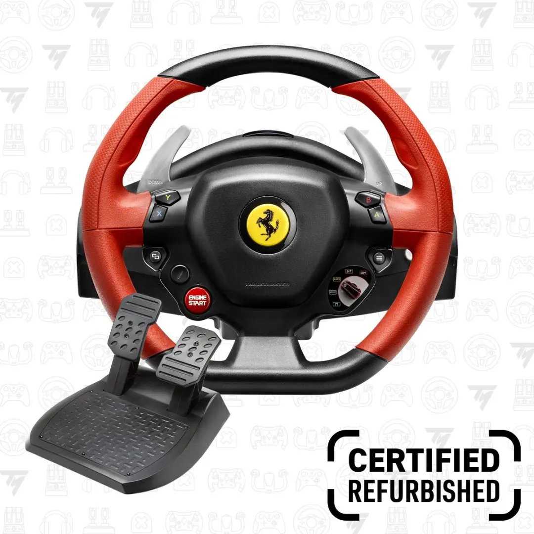 Thrustmaster Ferrari 458 Spider Racestuur & Pedalen 28cm - Xbox Series X|S