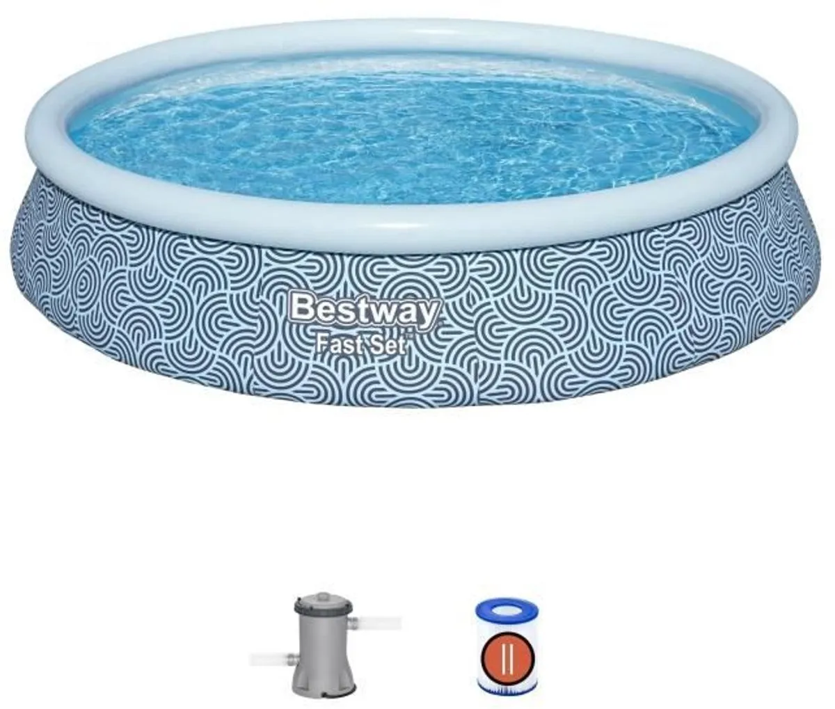 Bestway Opblaasbaar Zwembad 396x84cm - Cartridgefilter - afbeelding 6 van 6