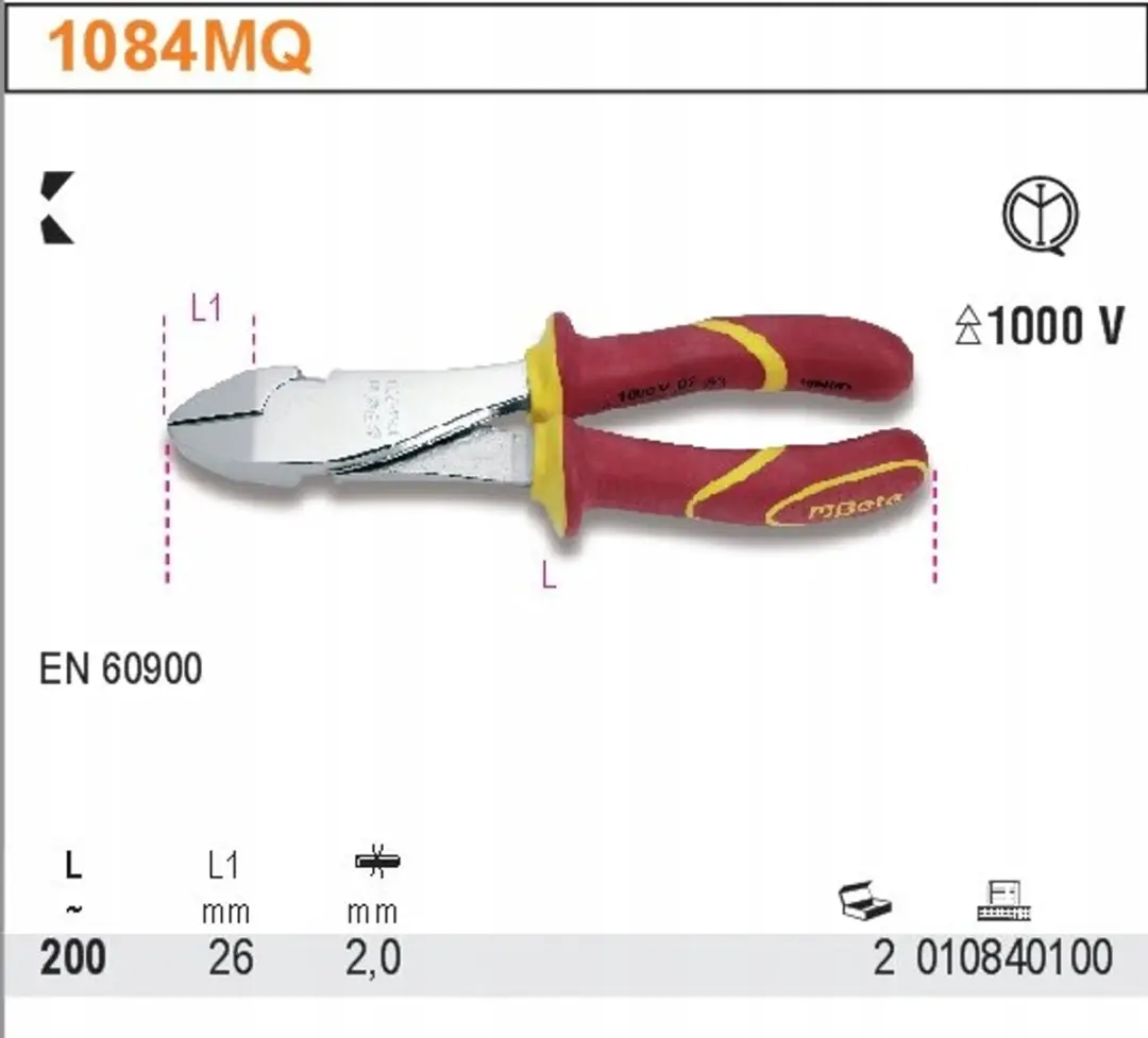 Beta Zijsnijder 200mm Geïsoleerd 1000V