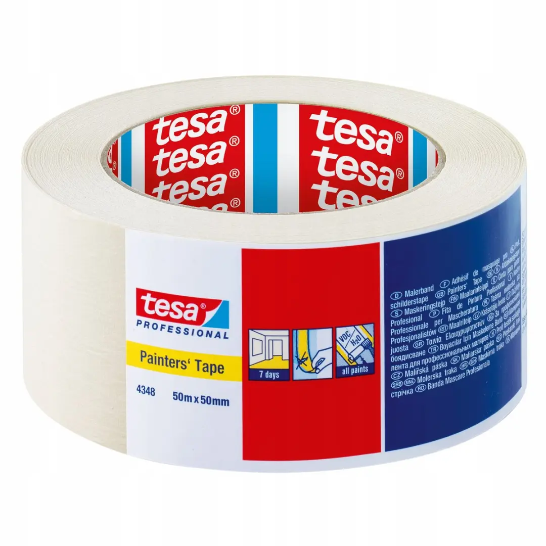 Tesa 4348 Schilderstape 50mm x 50m - Beige