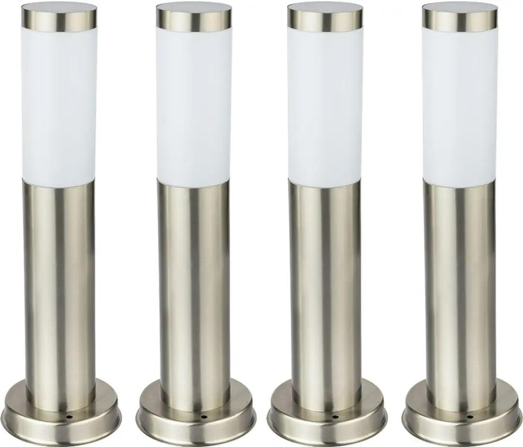 Globo Staande Buitenlamp IP44 - 4 Stuks - Zilver