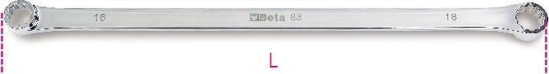 Beta Ringsteeksleutel Dubbel 21x23x435mm