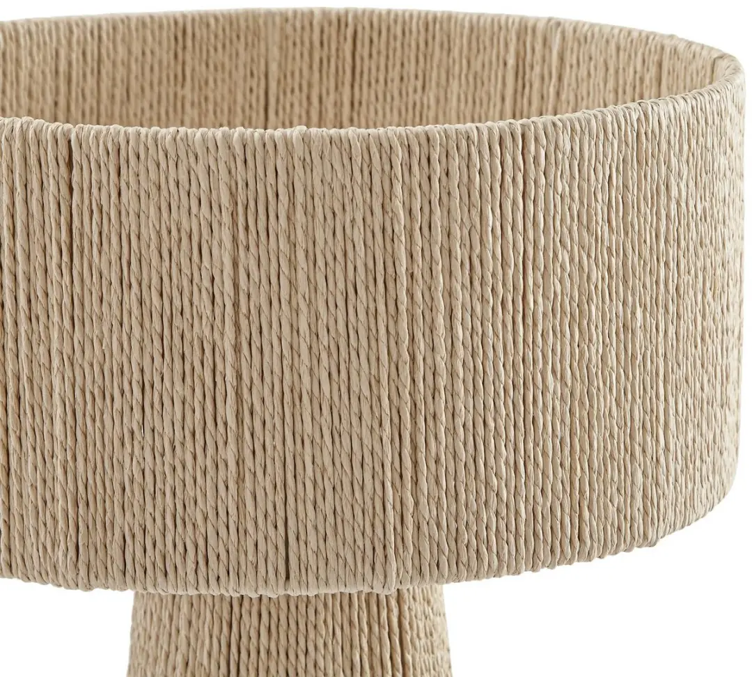 Lindby Tafellamp 1 Licht Papier Metaal 45cm E27 Beige
