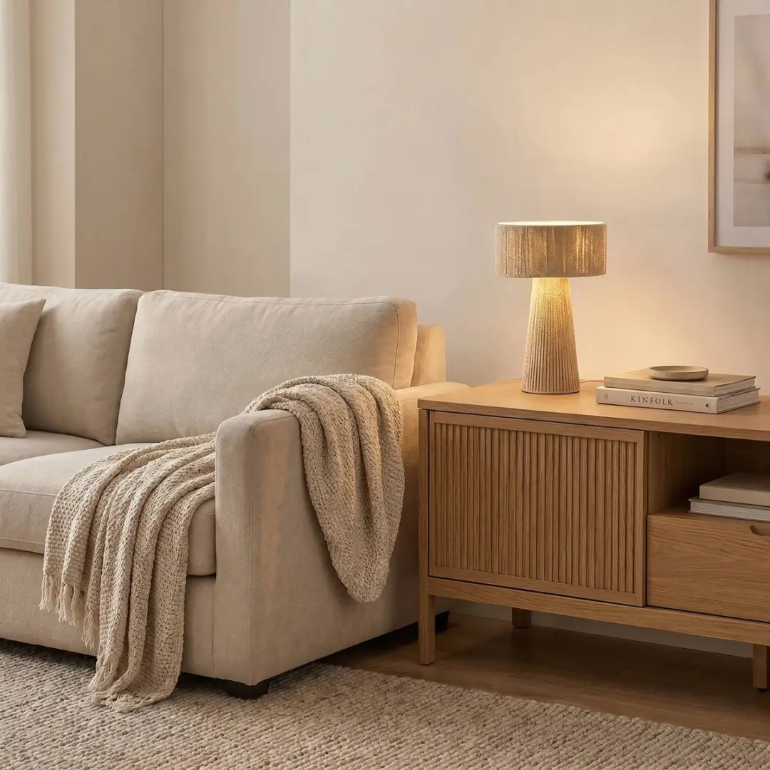 Lindby Tafellamp 1 Licht Papier Metaal 45cm E27 Beige