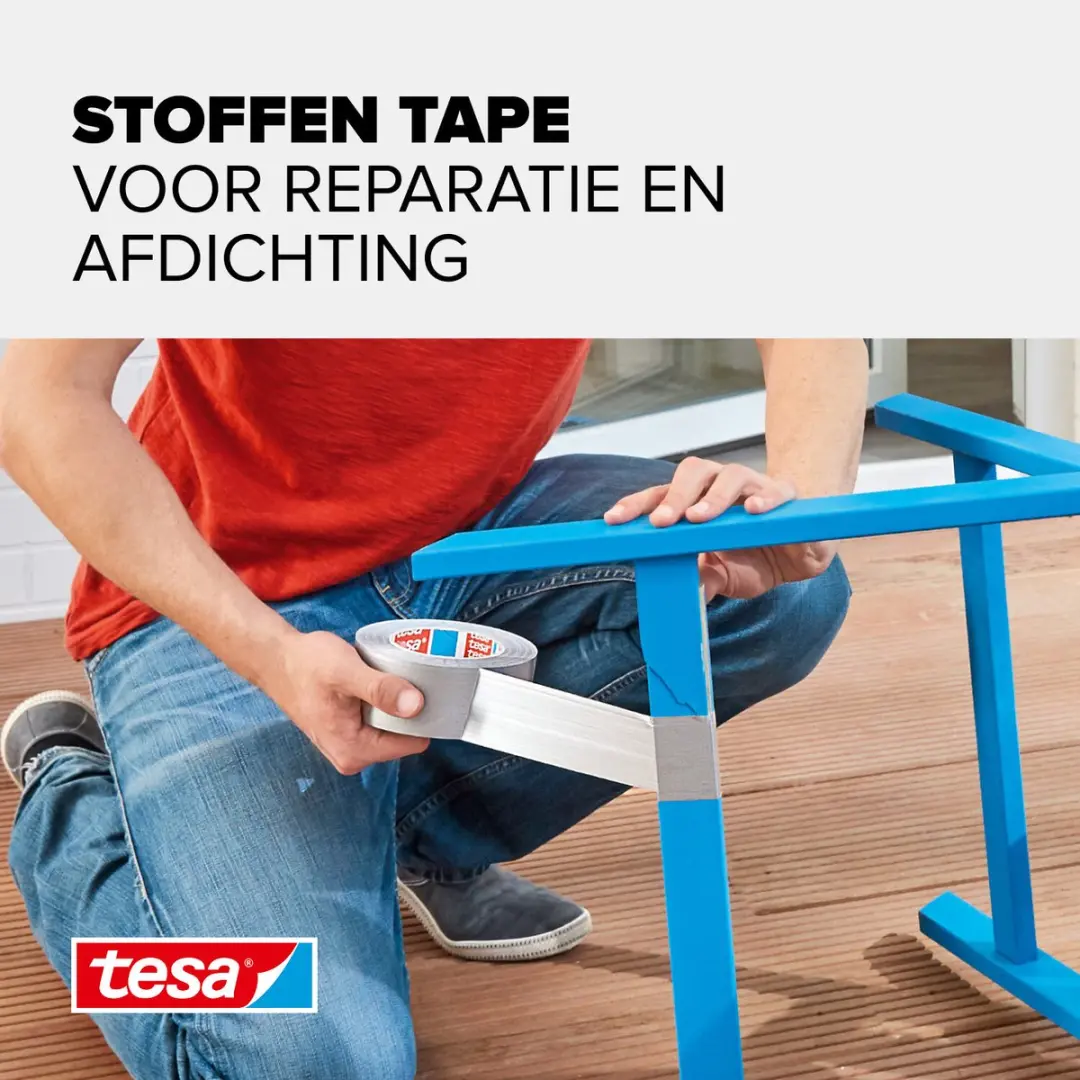 Tesa Textieltape Extra Power Grijs 30m x 50mm