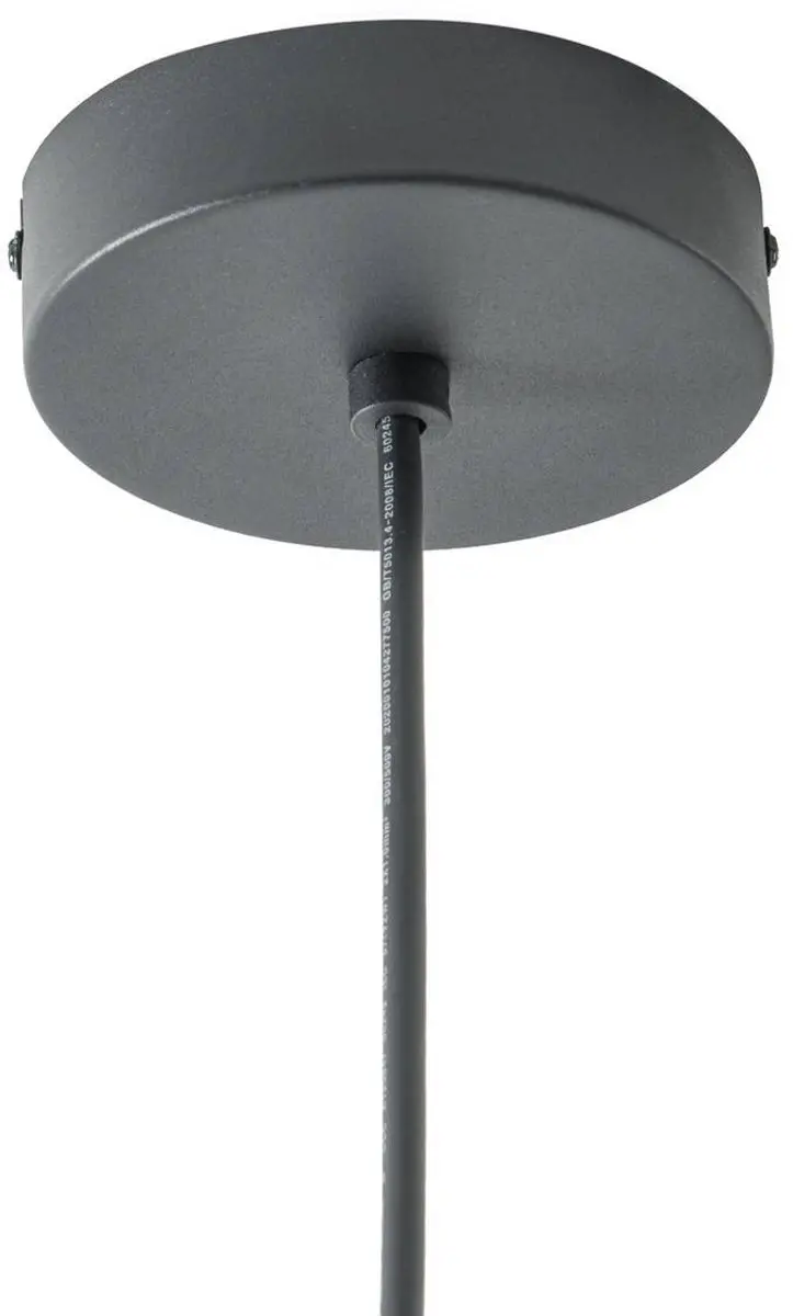 Lucande Hanglamp Buiten Rotan 1 Licht E27 - 60cm - Bruin/Zwart