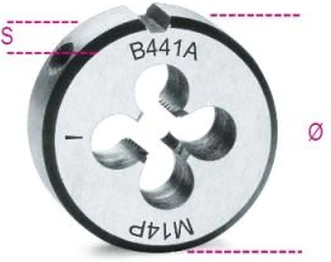 Beta Snijplaten 12X1 Metrisch Verchroomd Staal