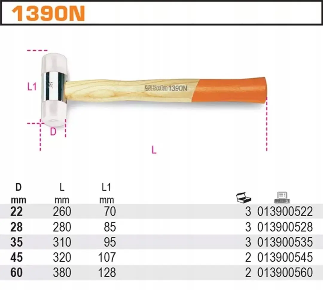 Beta Nylon Hamer 28mm - 1390N