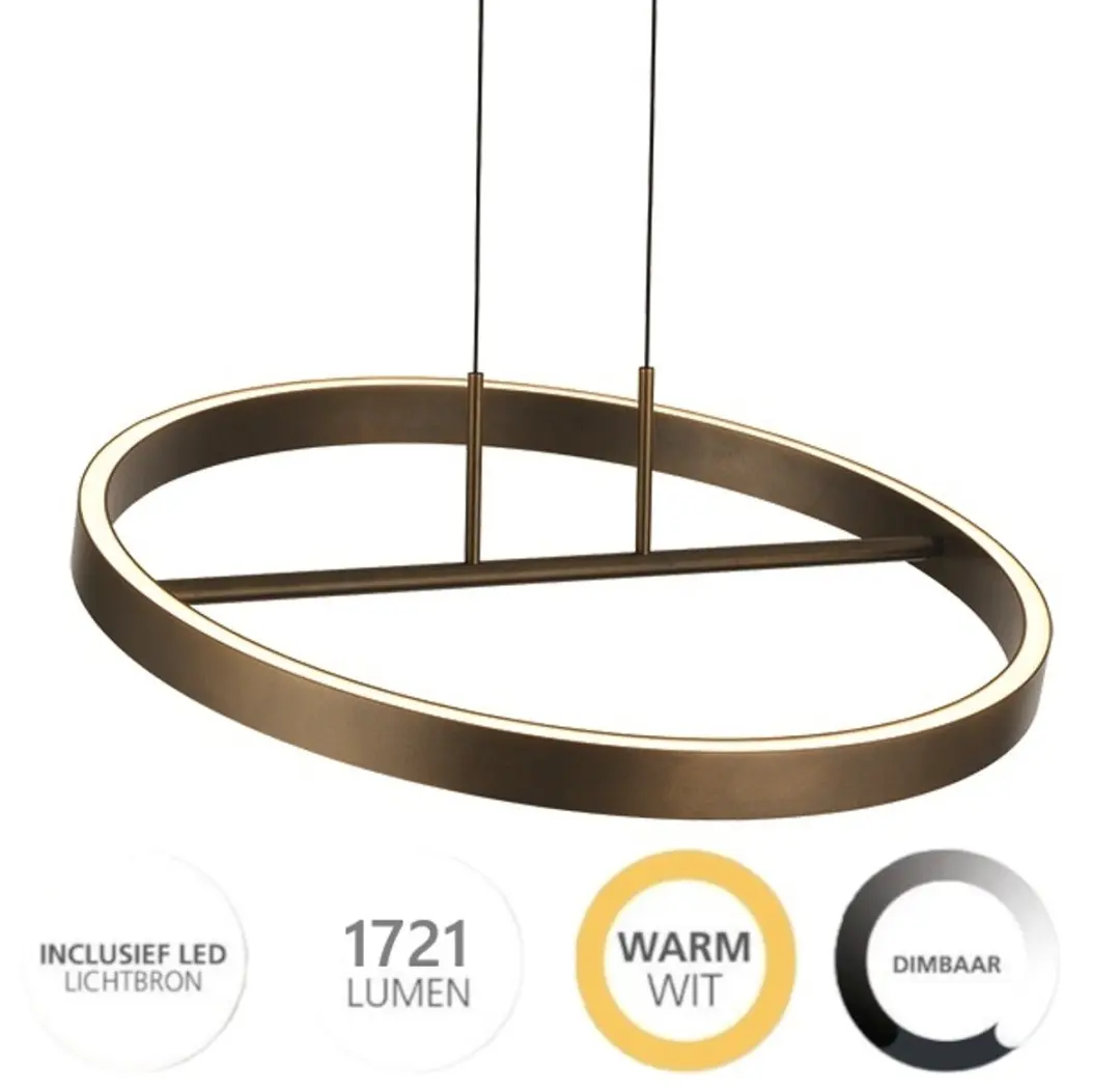 Freelight Livello Hanglamp Brons-Goud 47W Ø60cm