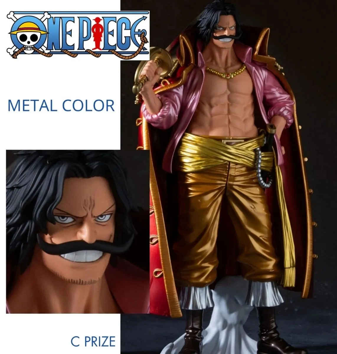 Bandai One Piece Premium Figuur Gol D. Roger Metallic - Staand