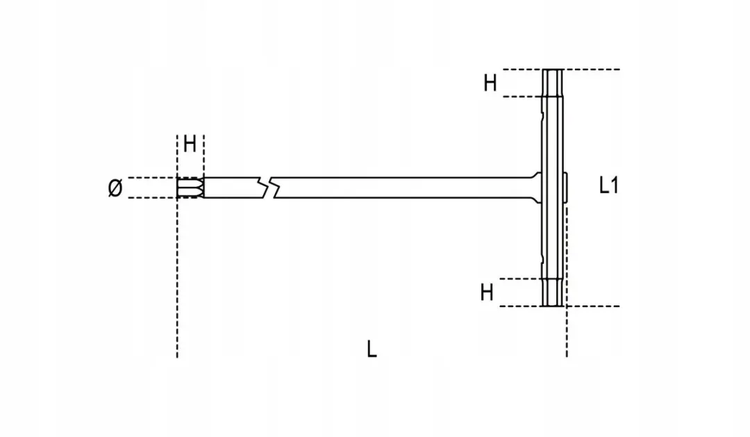 Beta T-sleutel Torx T8 125mm