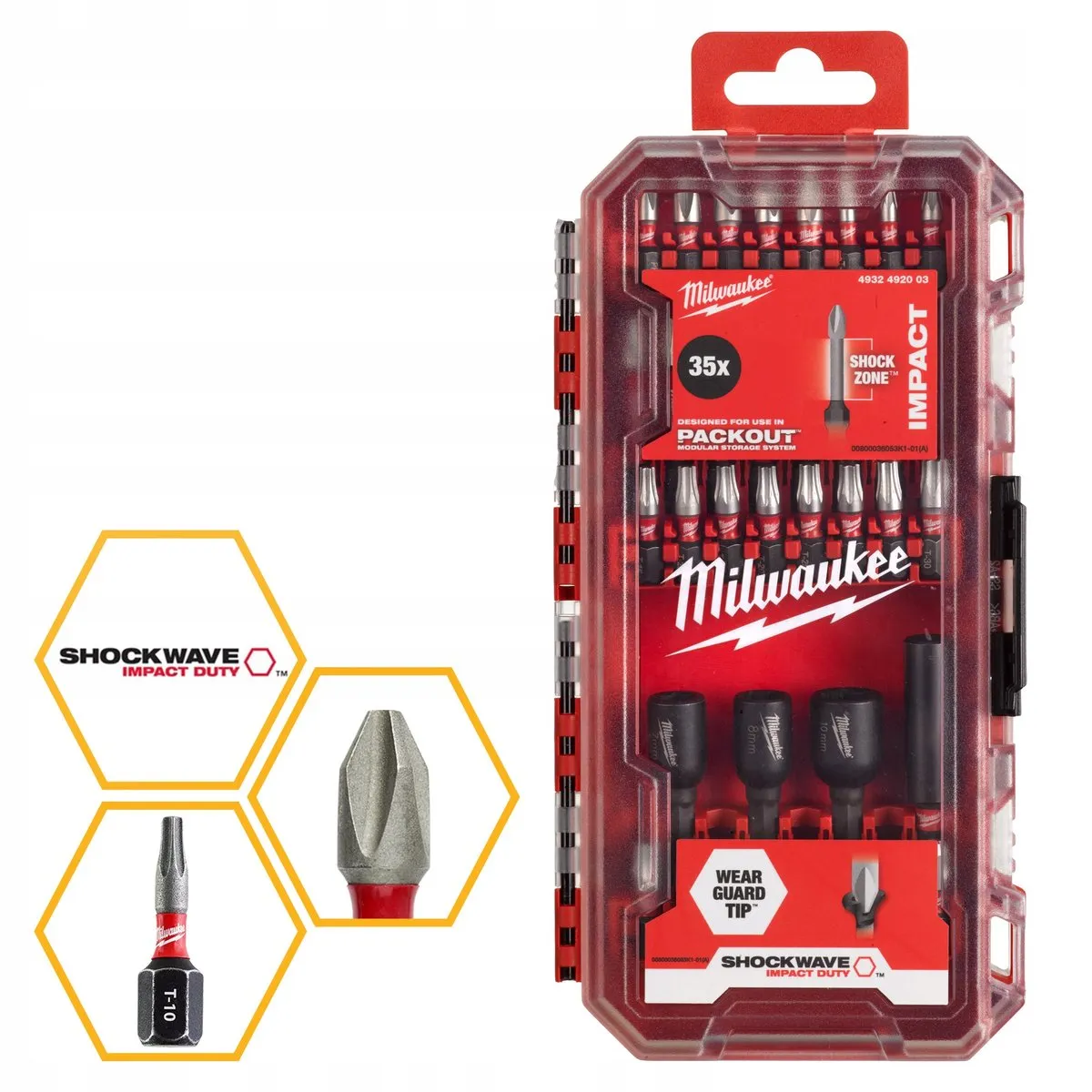 Milwaukee Shockwave Impact Bitset 35-delig - Metaal - afbeelding 3 van 5