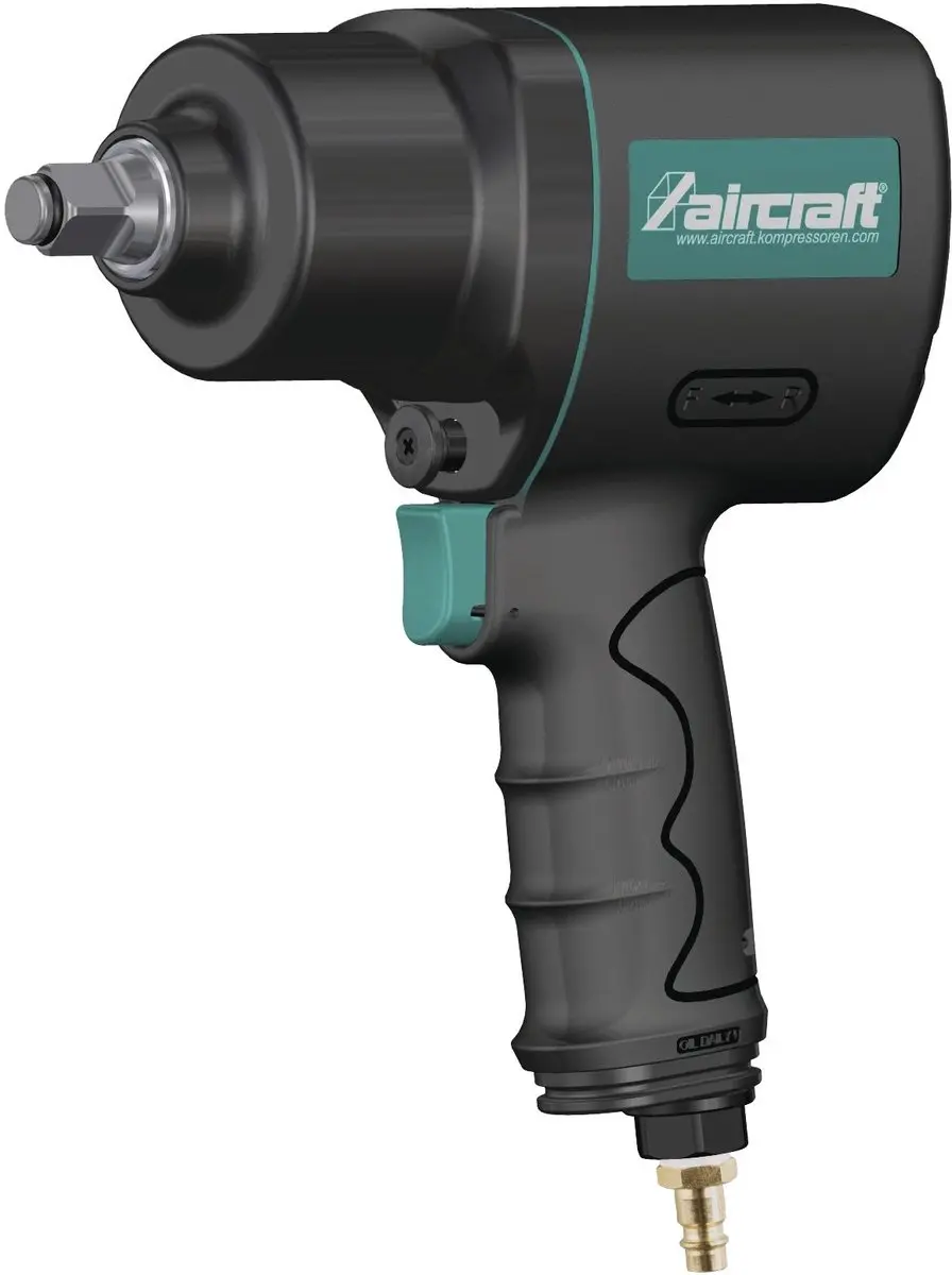 HBM Machines Industriële Perslucht Slagmoersleutel 1/2" 1112 Nm - 183mm - Composiet
